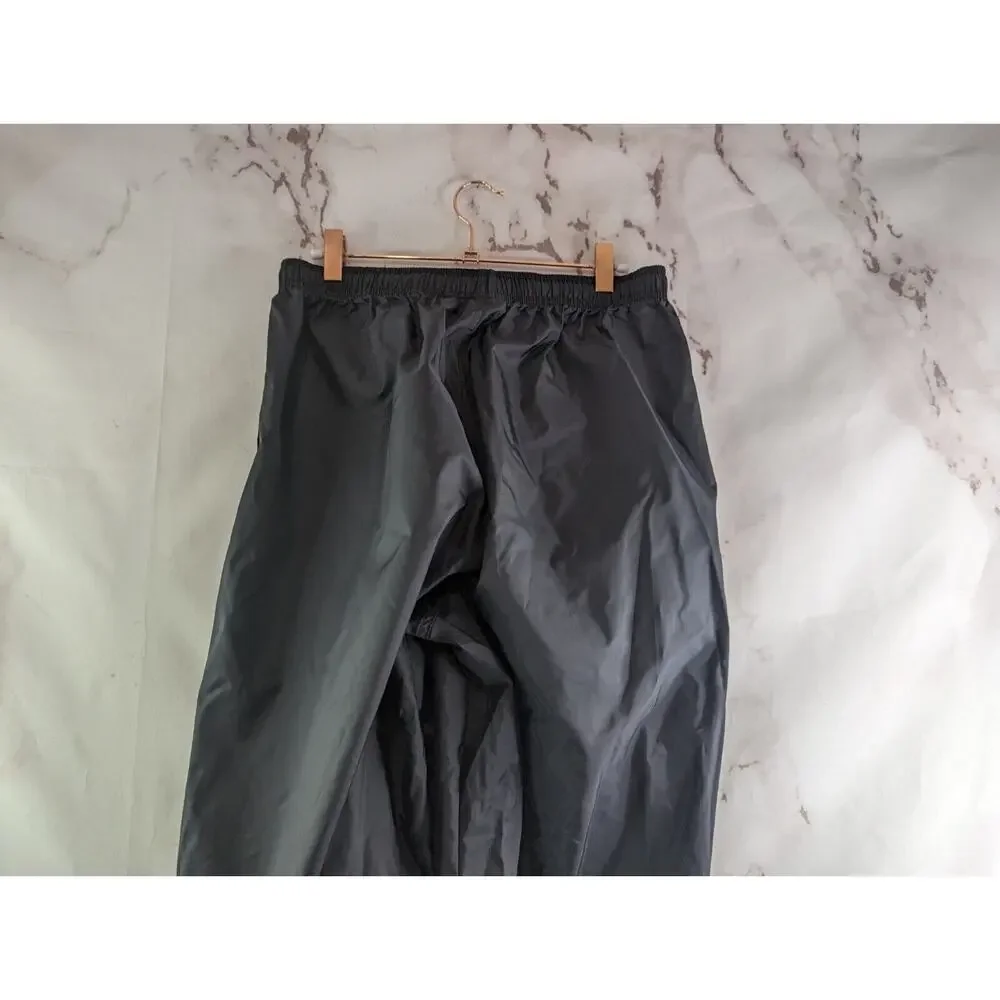 Vintage Nike Pant Womens Large Windbreaker Track Black Lightweight Shell 90s